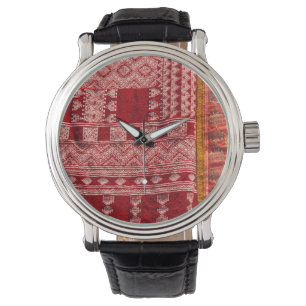 roter Teppich auf dem Markt Armbanduhr