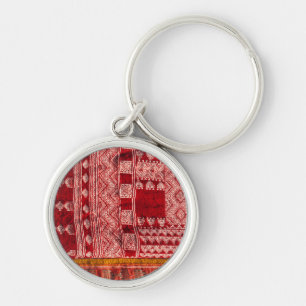 roter Teppich auf dem Markt Schlüsselanhänger