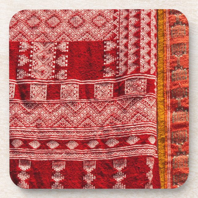 Roter Teppich Getränkeuntersetzer (Vorderseite)