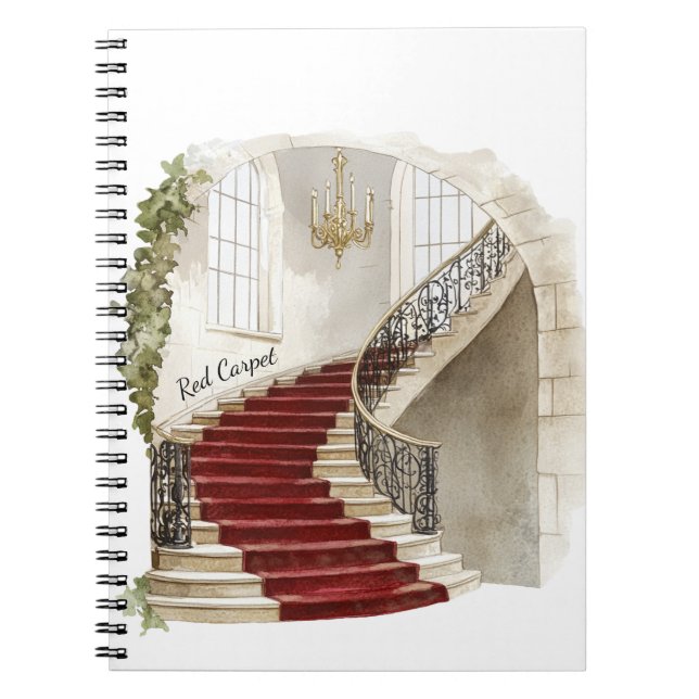 Roter Teppich Treppe Notizblock (Vorderseite)