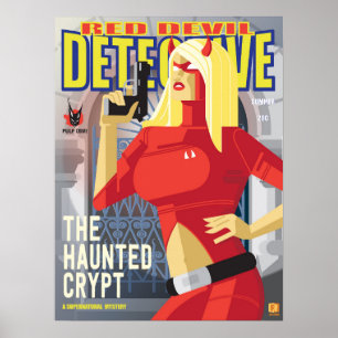Roter Teufel Detektiv Poster