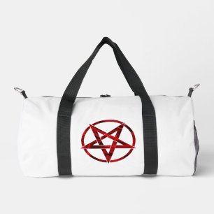 Roter Teufel-Pentagramm Duffle Bag