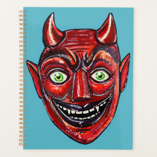Roter Teufel Vintage Halloweenies Planer