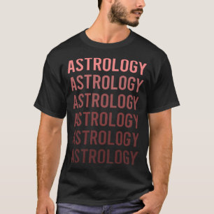 Roter Text Astrologie T-Shirt
