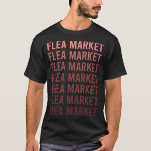 Roter Text Flohmarkt T-Shirt