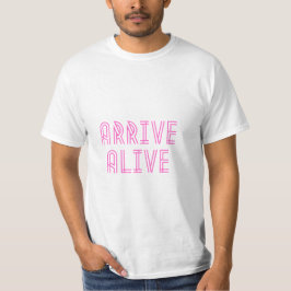 Roter Text Form des roten Symbols "Alive Safety" a T-Shirt