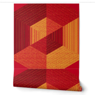 Roter texturierter 3D-Effekt "Ratti_Creative_Arts" Tapete