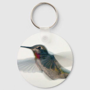 Roter Throter Hummingvogel Schlüsselanhänger
