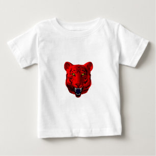 Roter Tiger Baby T-shirt
