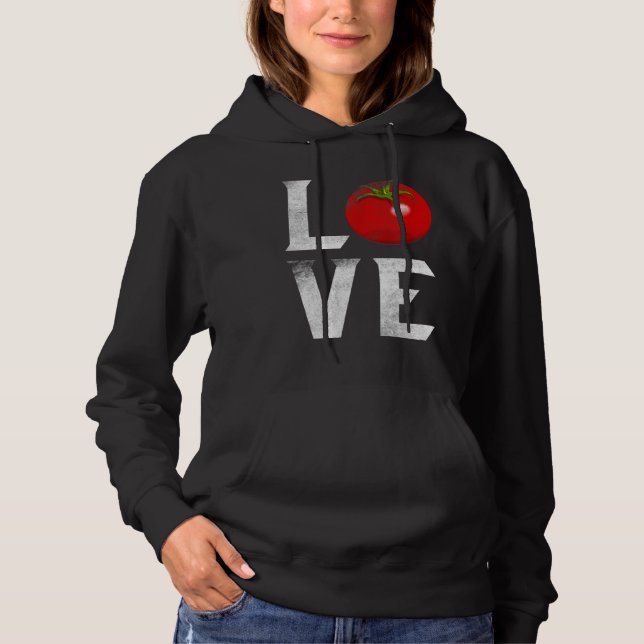 Roter Tomatengarten I Liebe Gartenpflanzen V Hoodie (Vorderseite)