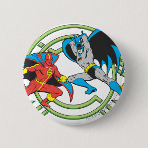 Roter Tornado + Batman Button