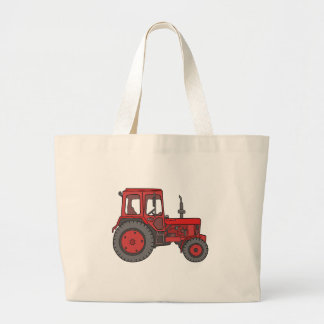 Roter Traktor Jumbo Stoffbeutel