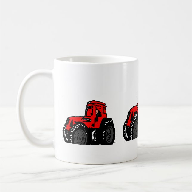 Roter Traktor Kaffeetasse (Links)