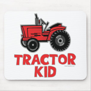 Roter Traktor Mousepad