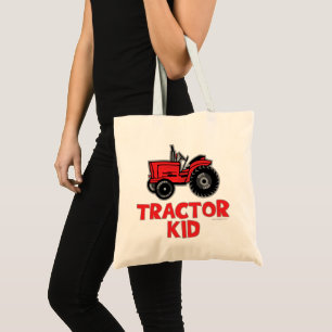 Roter Traktor Tragetasche