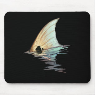 Roter Trommelfisch Schwanz Roter Trommelfisch Hemd Mousepad