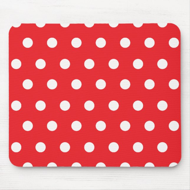 Roter Tupfen Mousepad (Vorne)