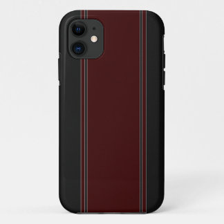 Roter u. schwarzer Kohlenstoff-Faser iPhone 5 iPhone 11 Hülle