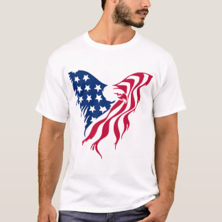 Roter und blauer Adler  T-Shirt