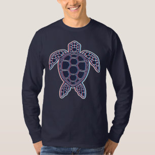 Roter und blauer Anaglypheneffekt 3D-Glitch-Effekt T-Shirt