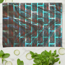 Roter und blauer Farbeffekt, Gitter oder Kratzstei