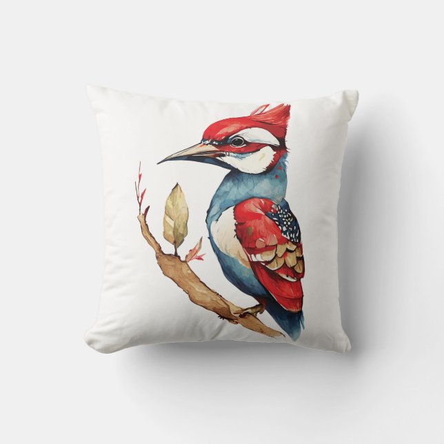 Roter und Blauer Specker Kissen (Vorderseite)