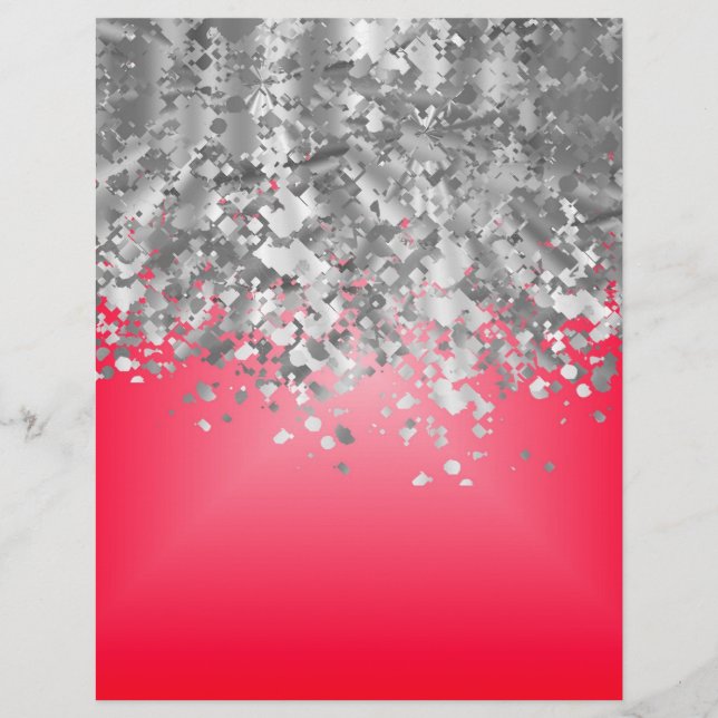Roter und falscher Glitter Flyer (Vorne)