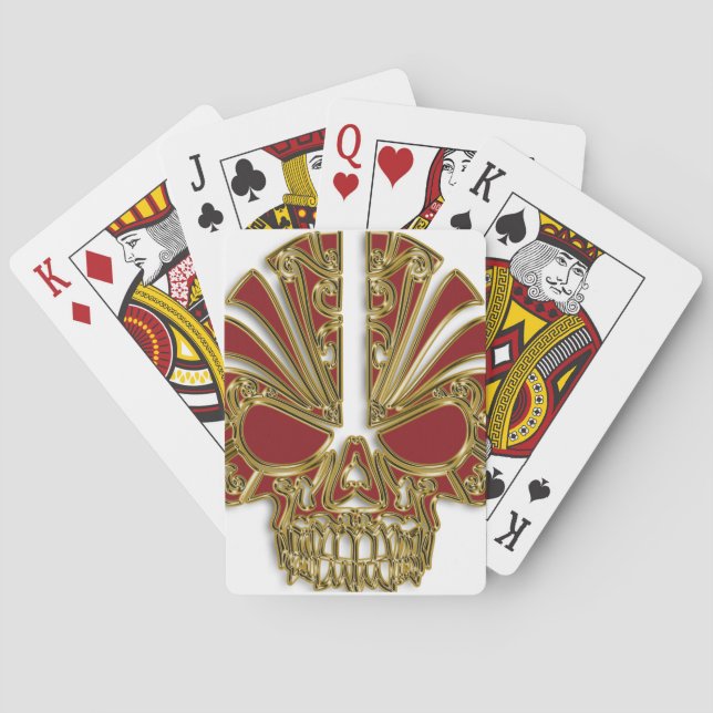 Roter und Goldzucker Spielkarten (Rückseite)