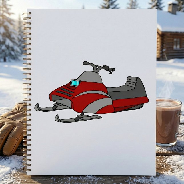 Roter und grauer Schneemobil Planer (Von Creator hochgeladen)