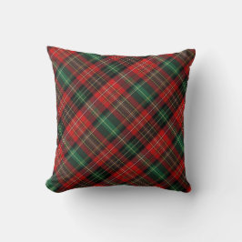 Roter und grüner Tartan Kariert Kissen
