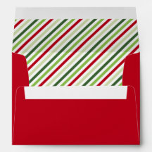 Roter und grüner Weihnachtsumschlag