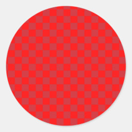 Roter und roter Motor Vintag Runder Aufkleber