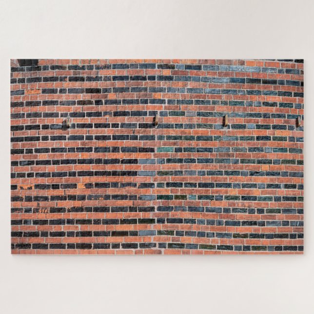 Roter und schwarzer Backstein ikonisches Holstento (Horizontal)