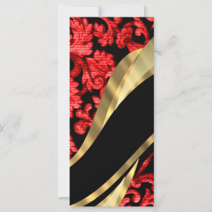 Roter und schwarzer Damast