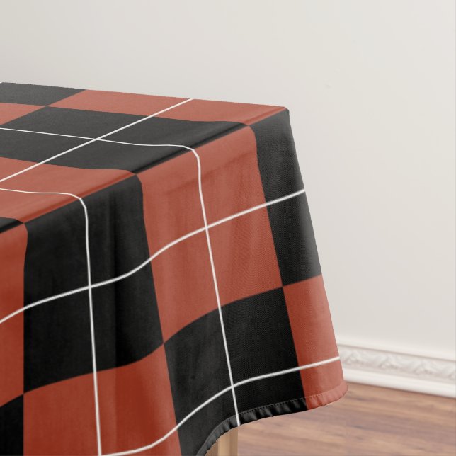 ROTER UND SCHWARZER KARO TISCHDECKE (Beispiel)