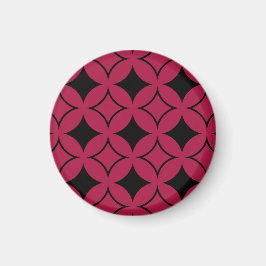 Roter und schwarzer Shippo Magnet