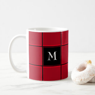 Roter und Schwarzer Single Erste Weihnachtsfeier Kaffeetasse