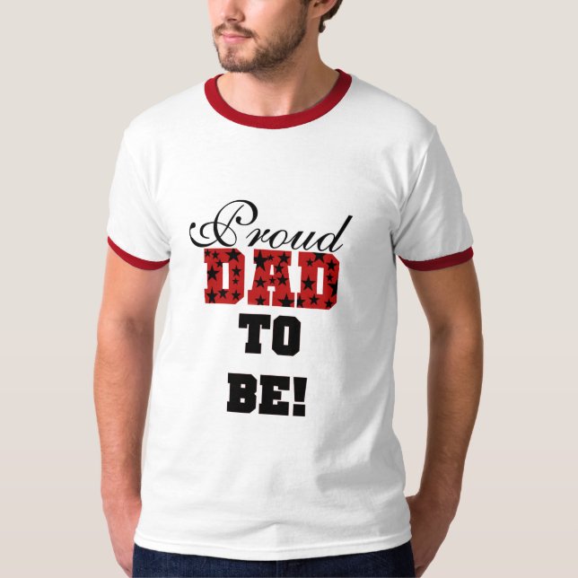 Roter und schwarzer stolzer Vater, zum T-Shirts (Vorderseite)