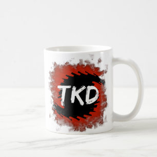Roter und schwarzer TKD-Hurrikan Kaffeetasse