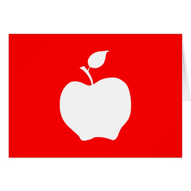 Roter und weißer Apfel (Vorderseite (Horizontal))