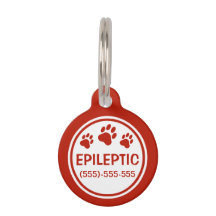 Roter und weißer Epilepsietext mit benutzerdefinie