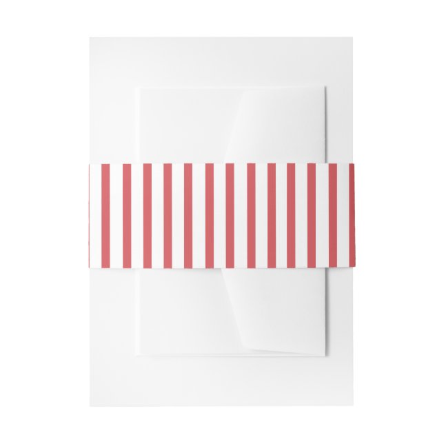 Roter und weißer Streifen Einladungsbanderole (Vorderseite Beispiel)