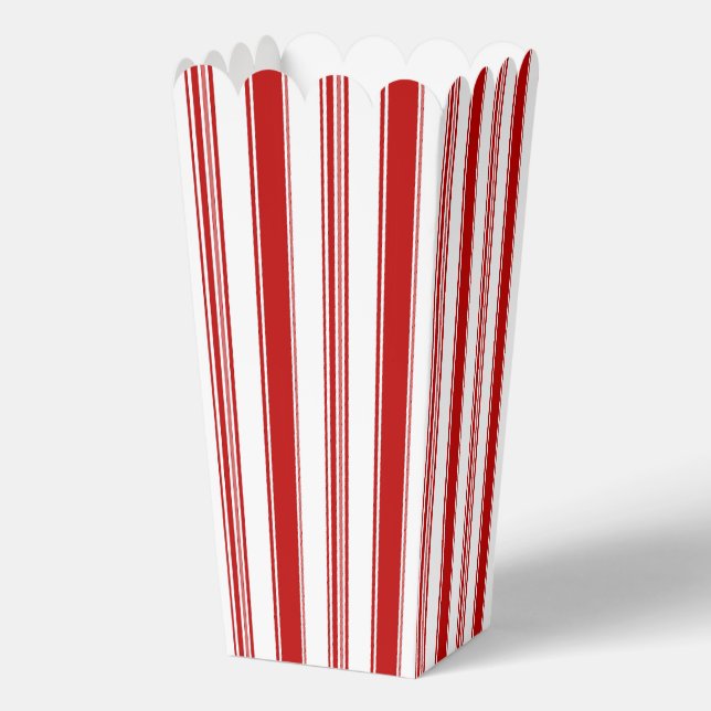 Roter und weißer Streifen Geschenkschachtel (Vorderseite)