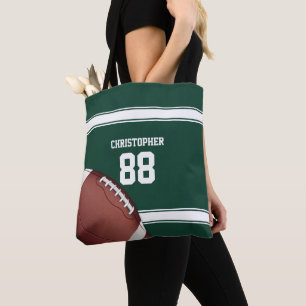 Roter und weißer Streifen Jersey Grid Eisen Fußbal Tasche