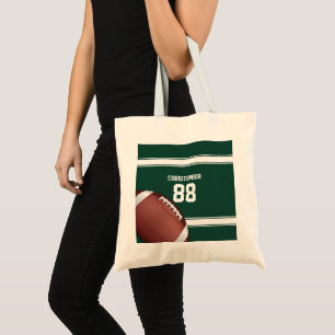 Roter und weißer Streifen Jersey Grid Eisen Fußbal Tragetasche