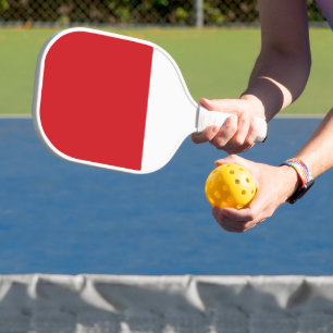 Roter und weißer Streifen Pickleball Schläger