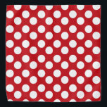 Roter und weißer TupfenBandana Kopftuch<br><div class="desc">Dieser niedliche Bandana ist der perfekte Zusatz für Sie, Ihr Kind oder Ihren Lieblingshund.</div>