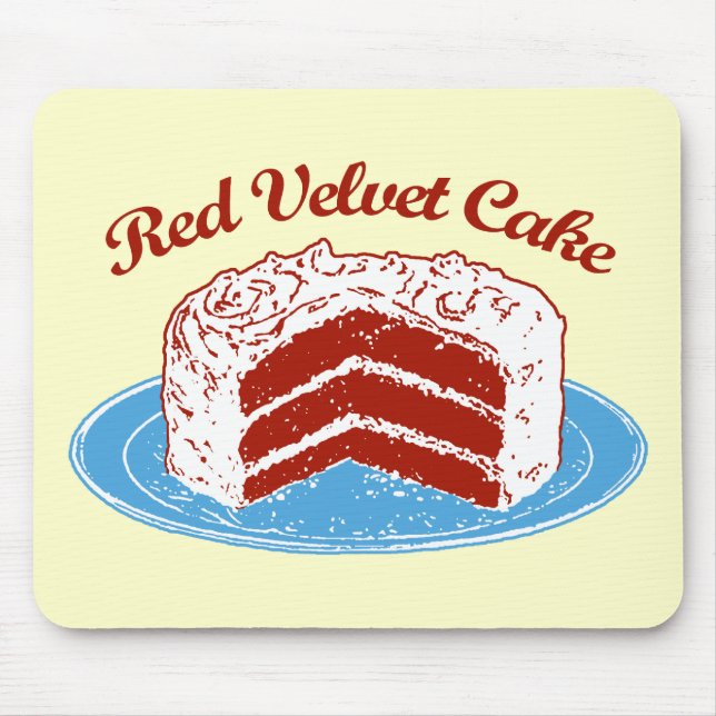 Roter Velvet Mousepad (Vorne)