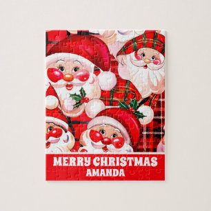 Roter Vintage-Weihnachtsmann Weihnachten Kinder