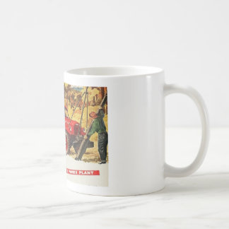 Roter Vintager Dodge-Power-Lastwagen Kaffeetasse